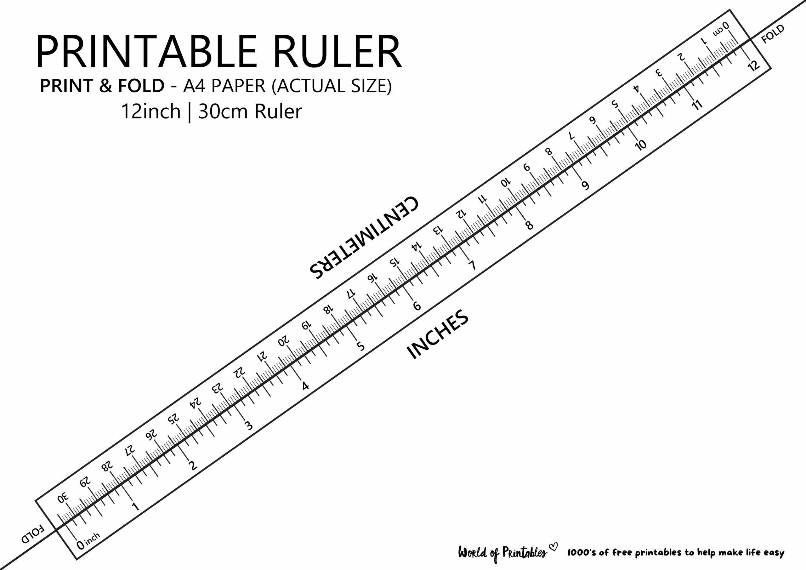 10 Sets Of Free Printable Rulers When You Need One Fast Worksheets Library