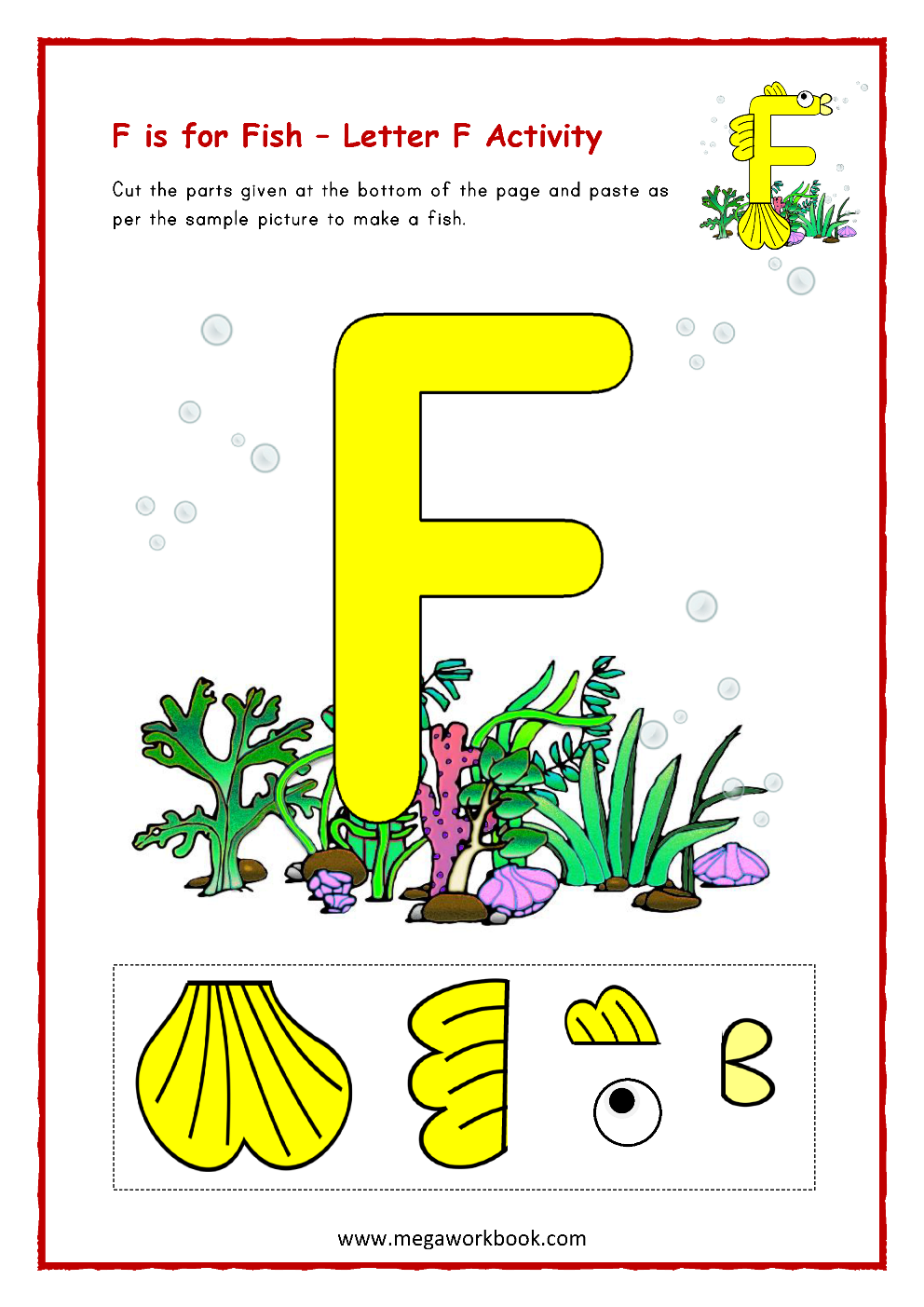 18 Fantastic Letter F Worksheets Crafts U0026 Activities For Preschool MegaWorkbook