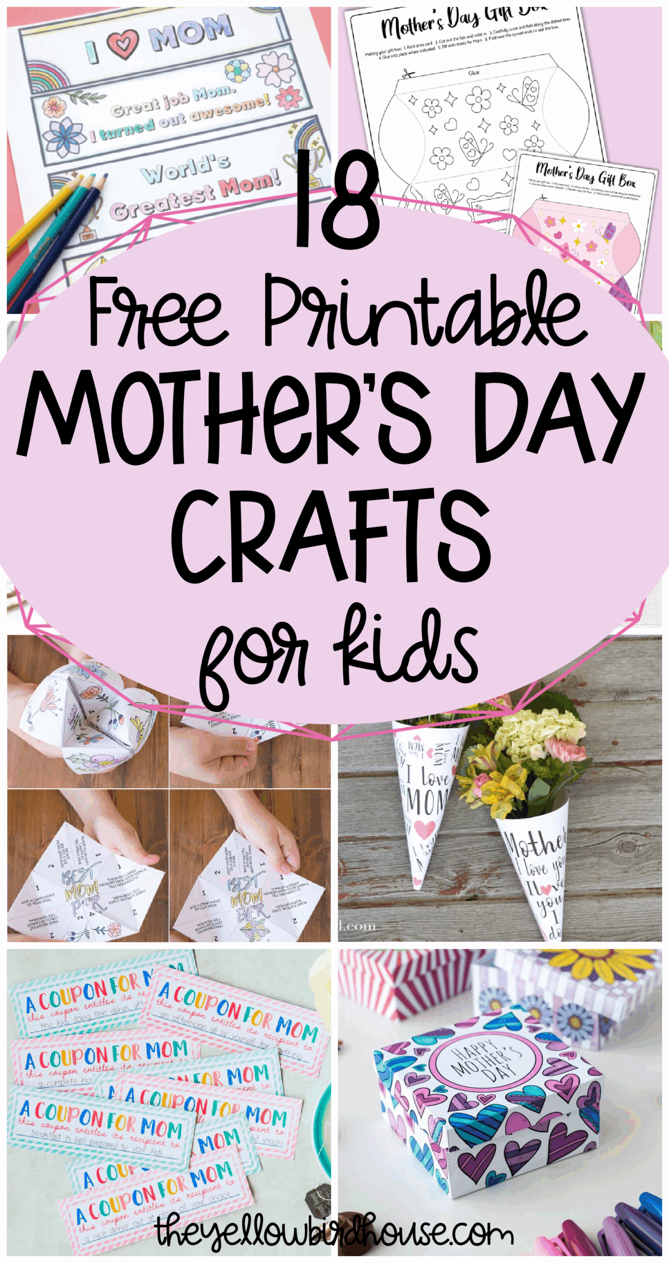 18 Free Printable Mother s Day Crafts For Kids