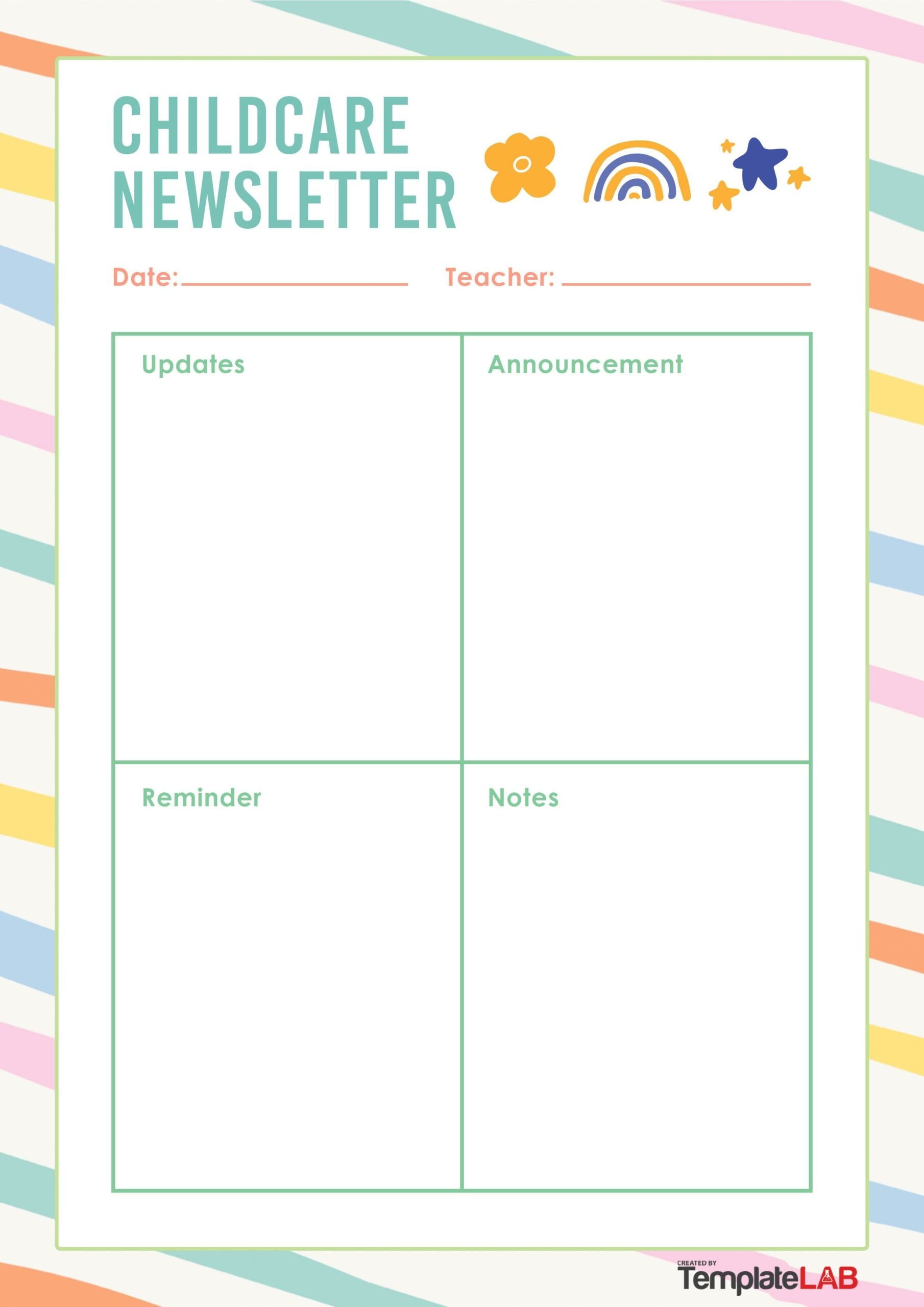 Printable Preschool Newsletter