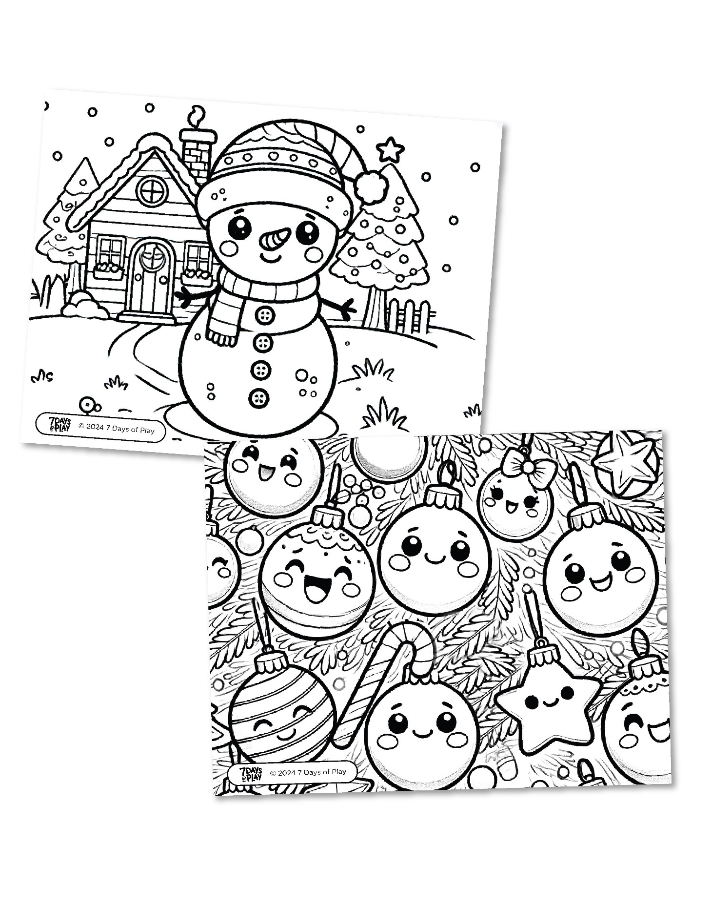 Printable Preschool Christmas Coloring Pages
