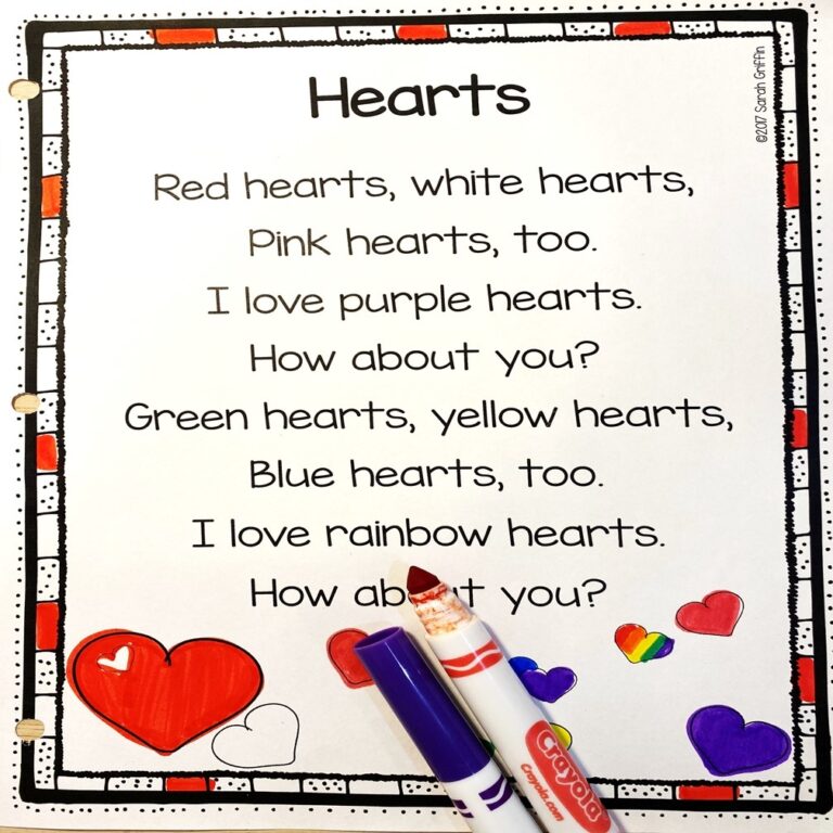 20 Fun Valentines Day Poems For Kids Little Learning Corner