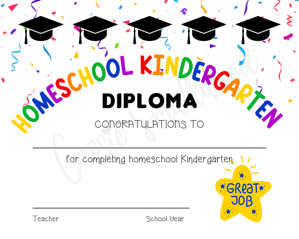 Printable Preschool Graduation Diplomas