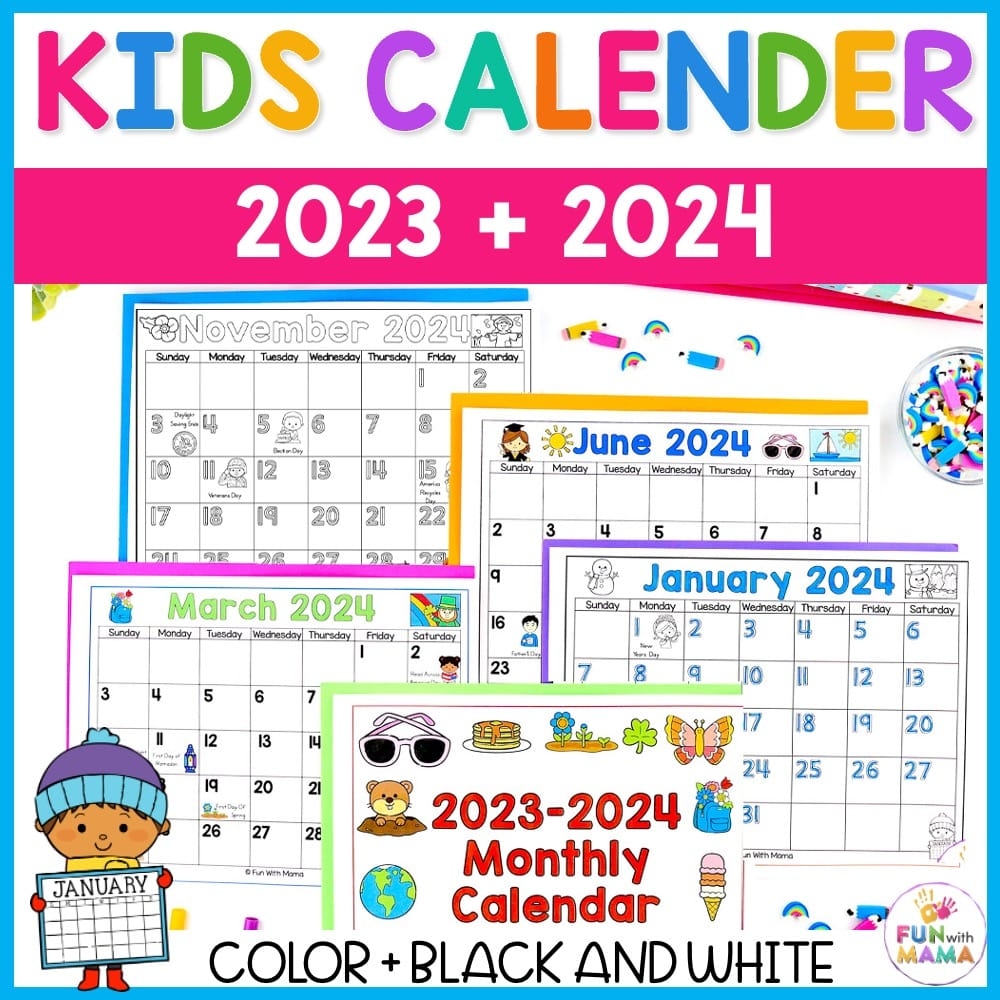 Printable Preschool Calendar Monthly