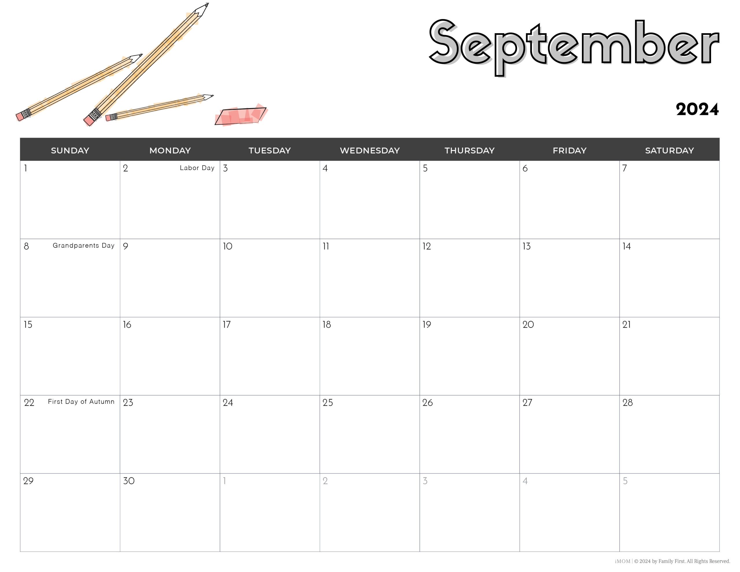 2024 2025 Printable Calendars For Kids IMOM Worksheets Library