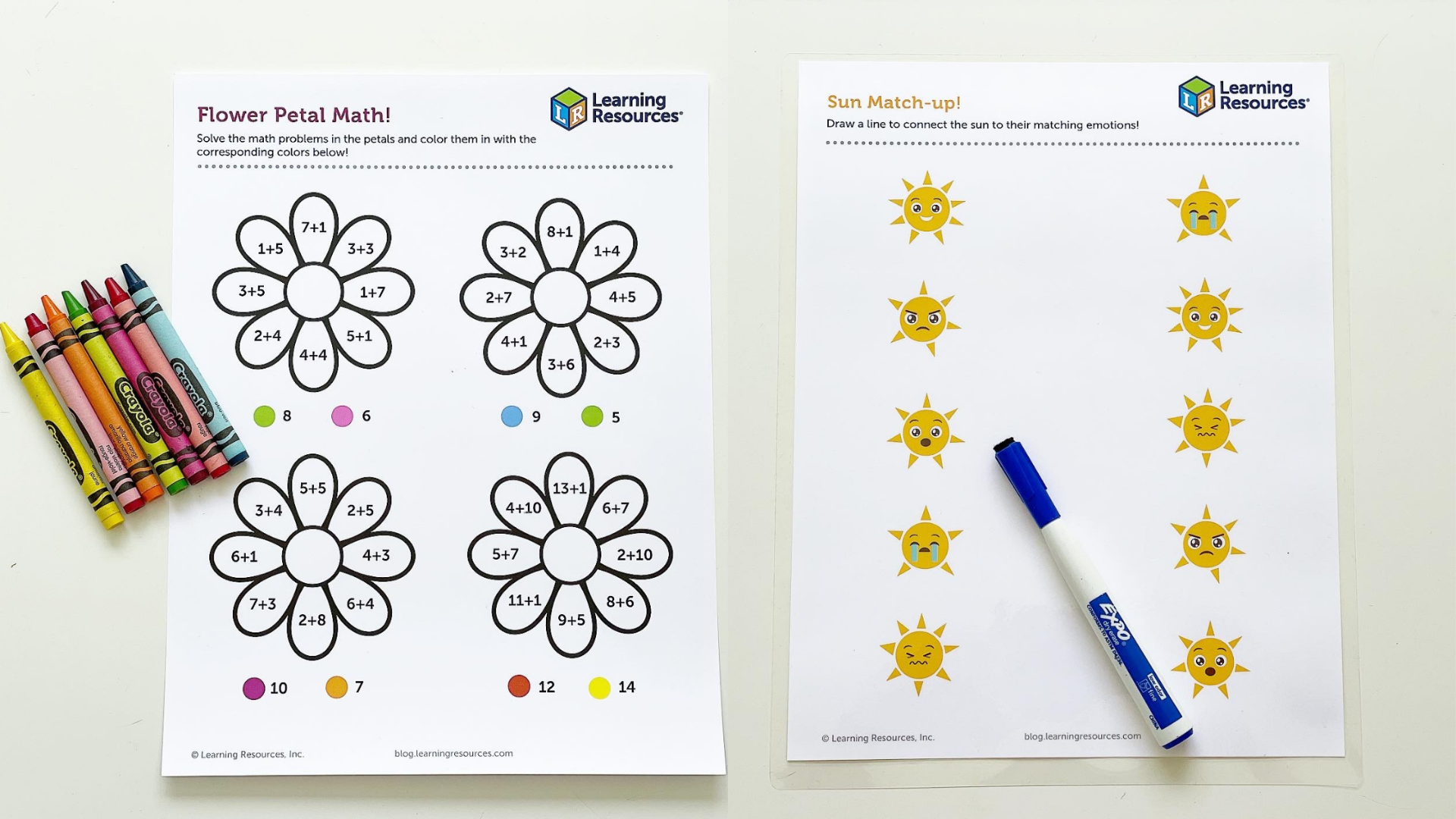 Printable Preschool Learning Sheets