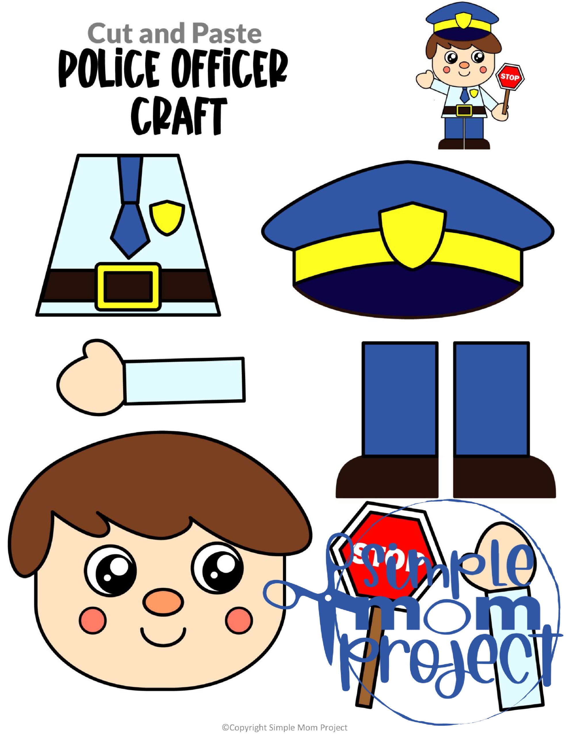 30 Community Helper Cut And Paste Craft Templates Simple Mom 