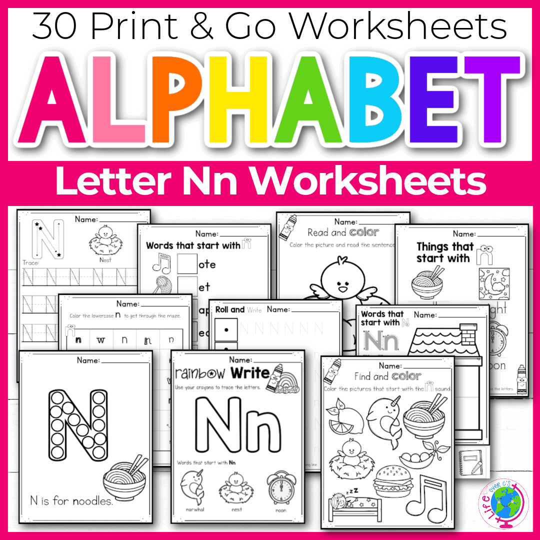 Printable Preschool Worksheets Letter N