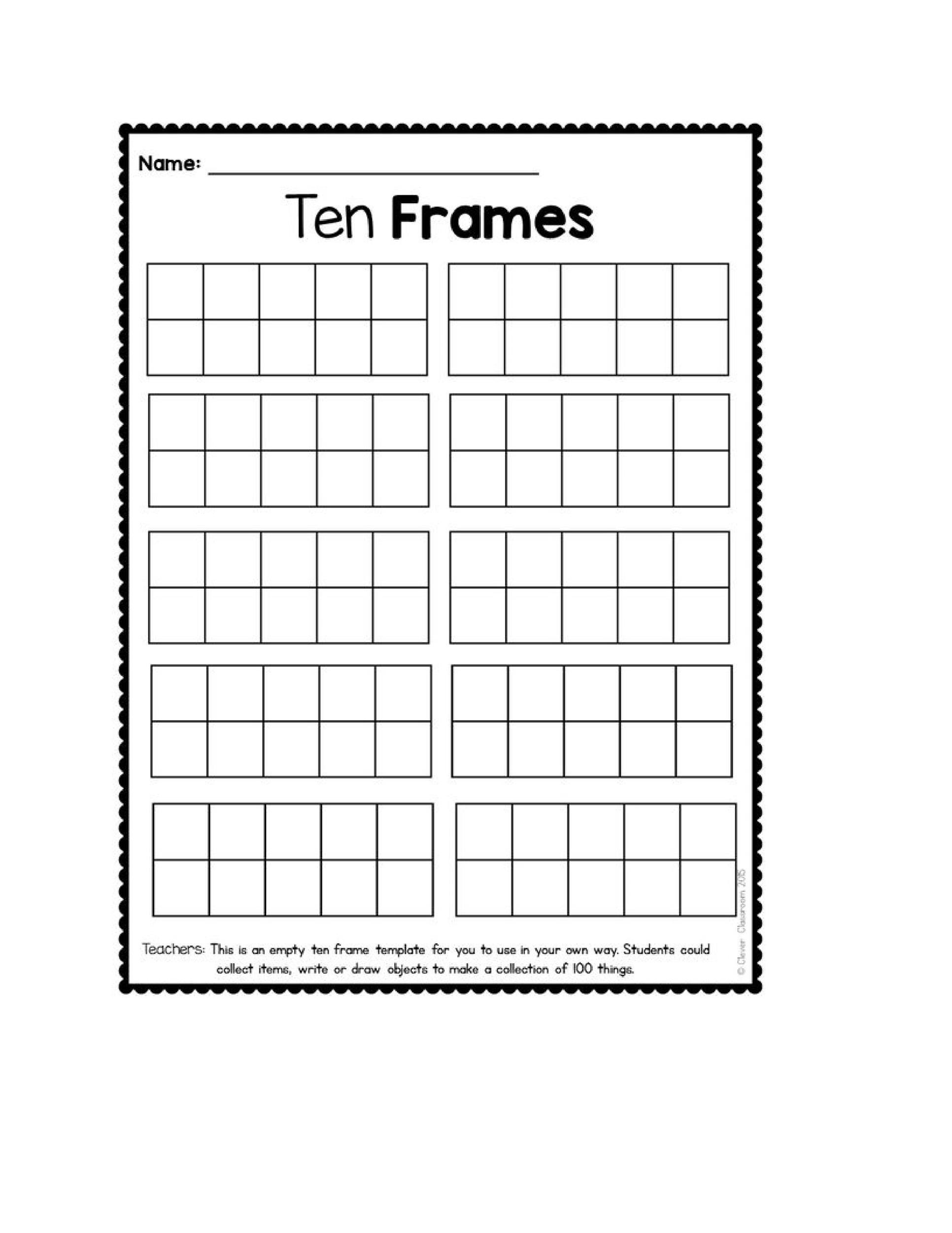 Printable Photo Frame Template For Preschoolers