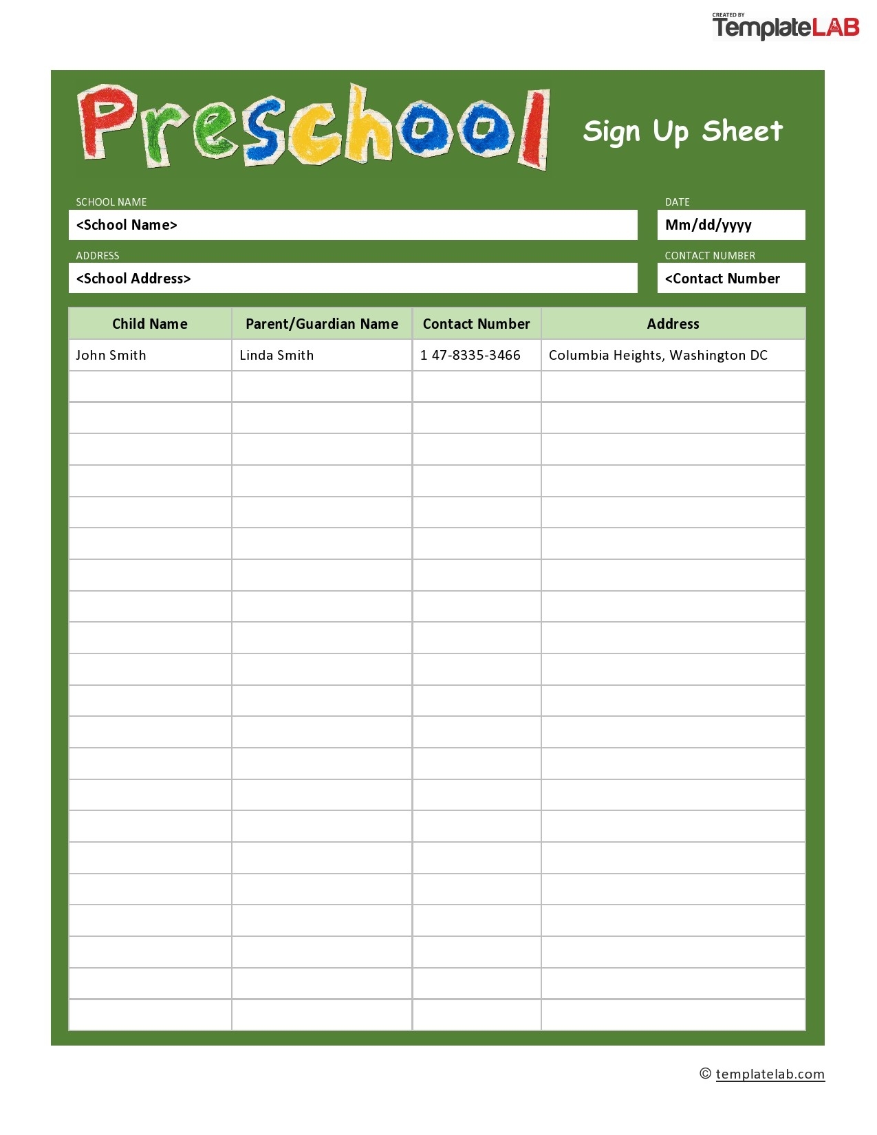 40 Sign Up Sheet Sign In Sheet Templates Word U0026 Excel 