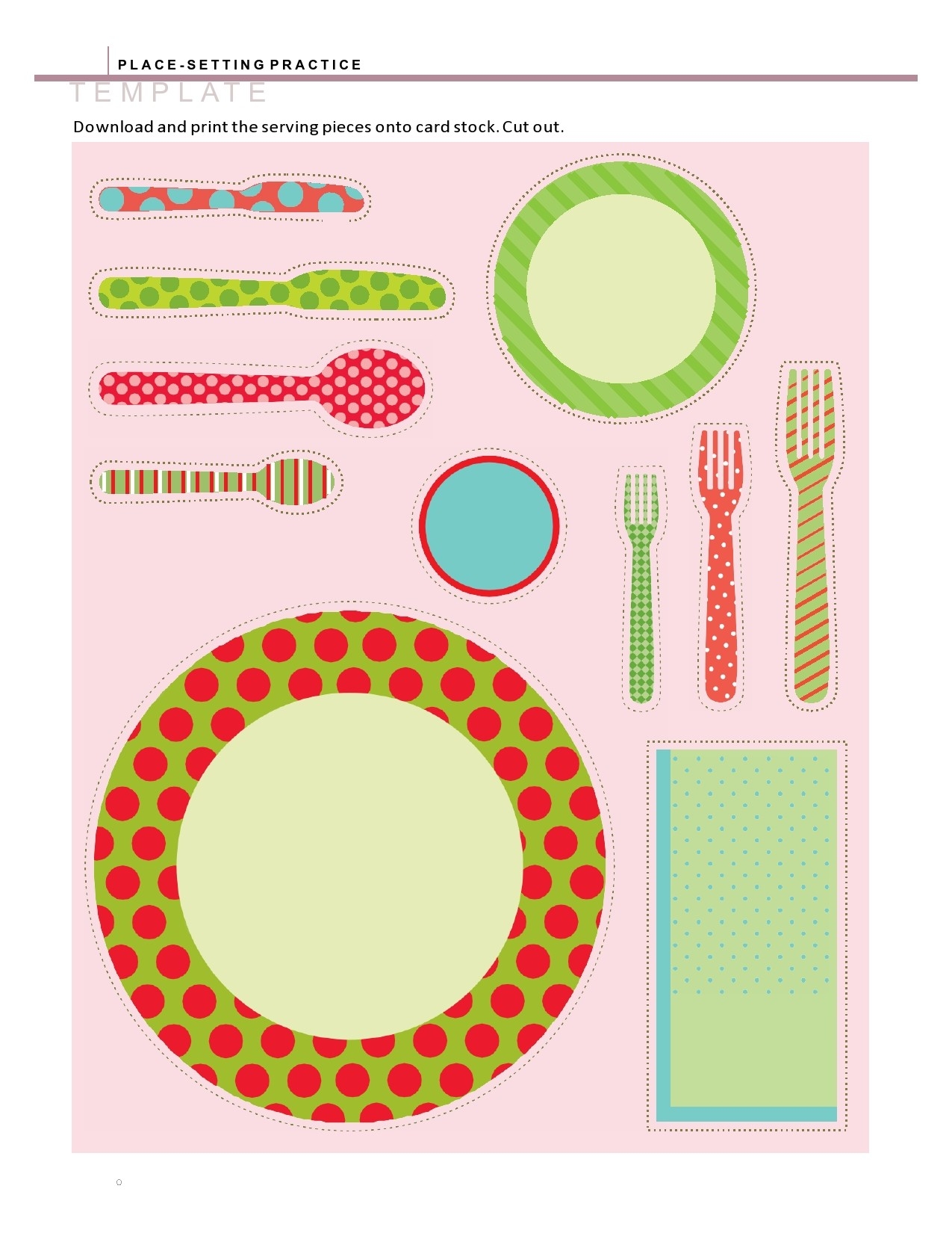 41 Printable Place Setting Templates 100 Free TemplateLab
