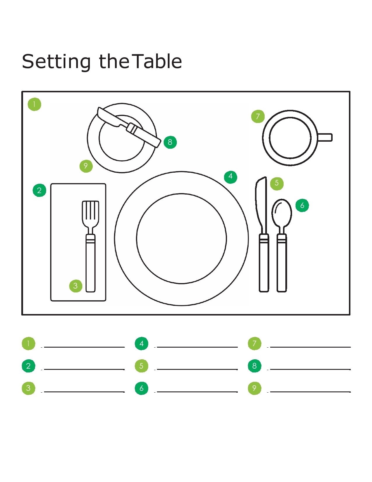41 Printable Place Setting Templates 100 Free TemplateLab