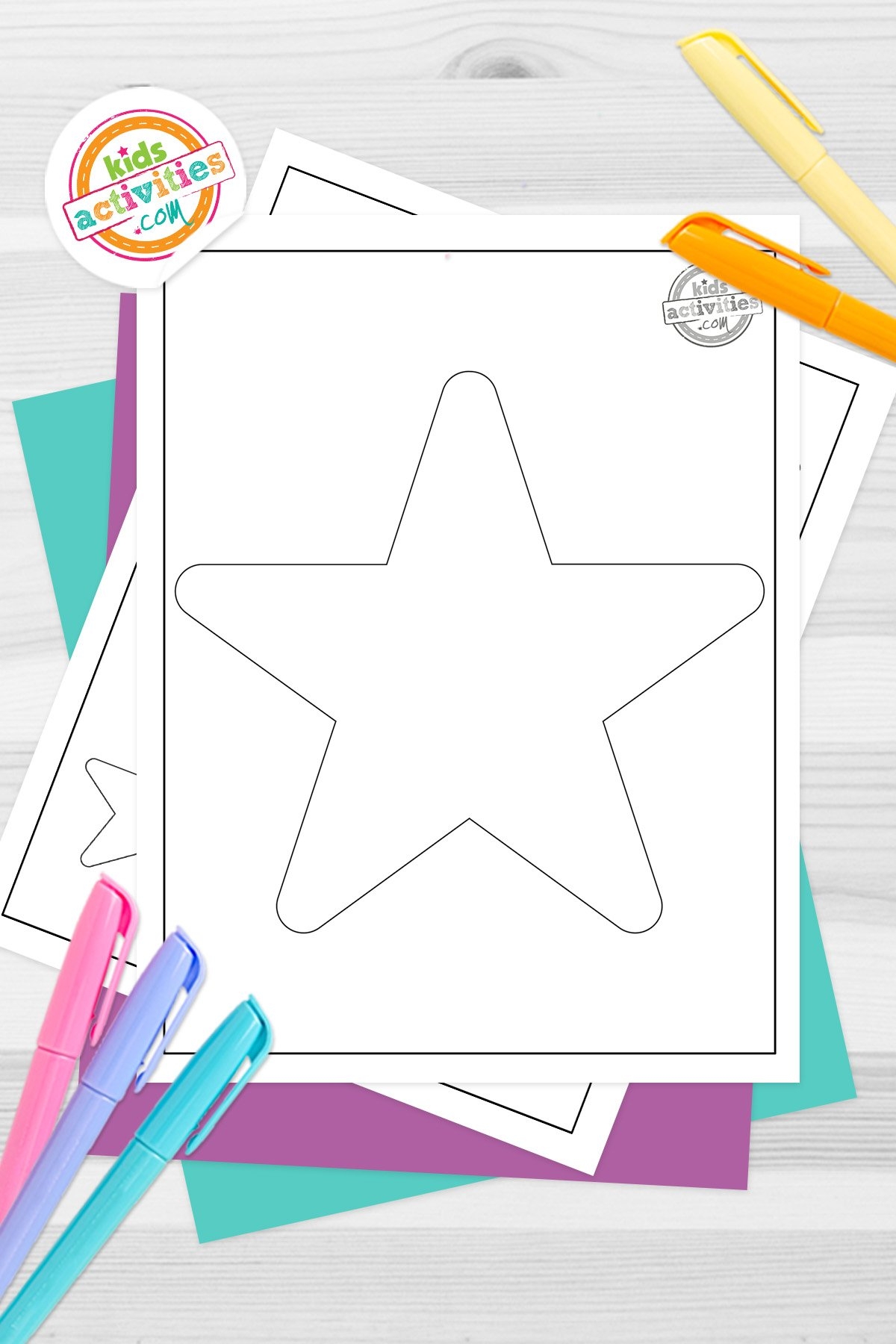 Free Printable Star Worksheet For Preschool