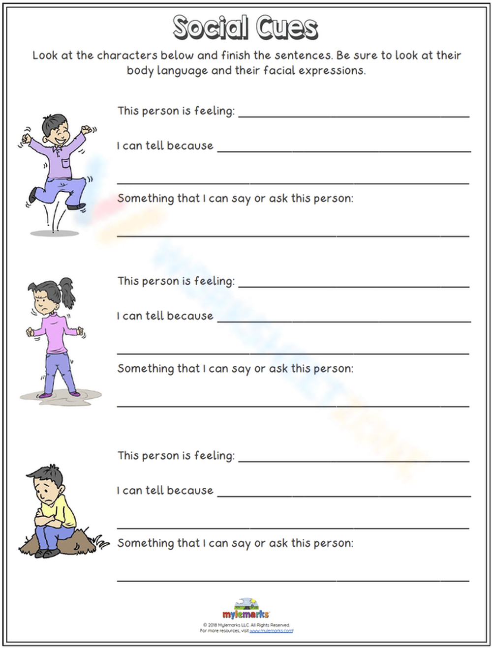500 Free Printable Social Skill Worksheets For All Ages 