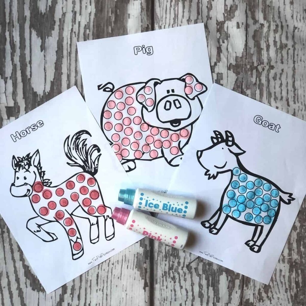 Printable Preschool Farm Animals Pictures