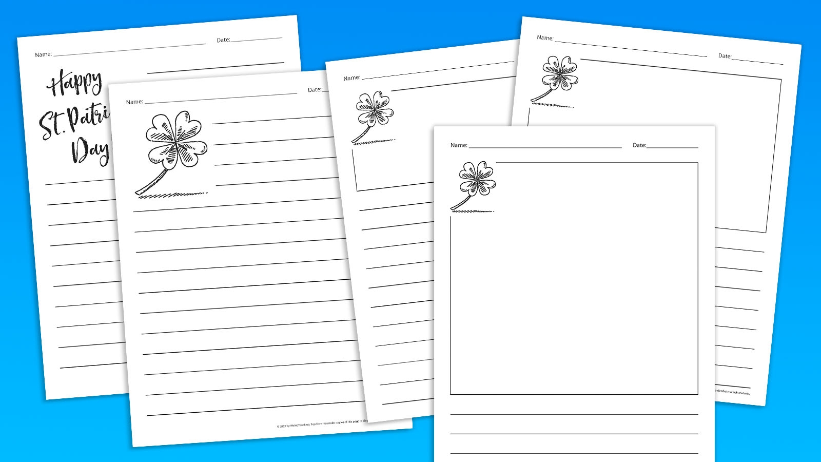 Printable Preschool Story Paper