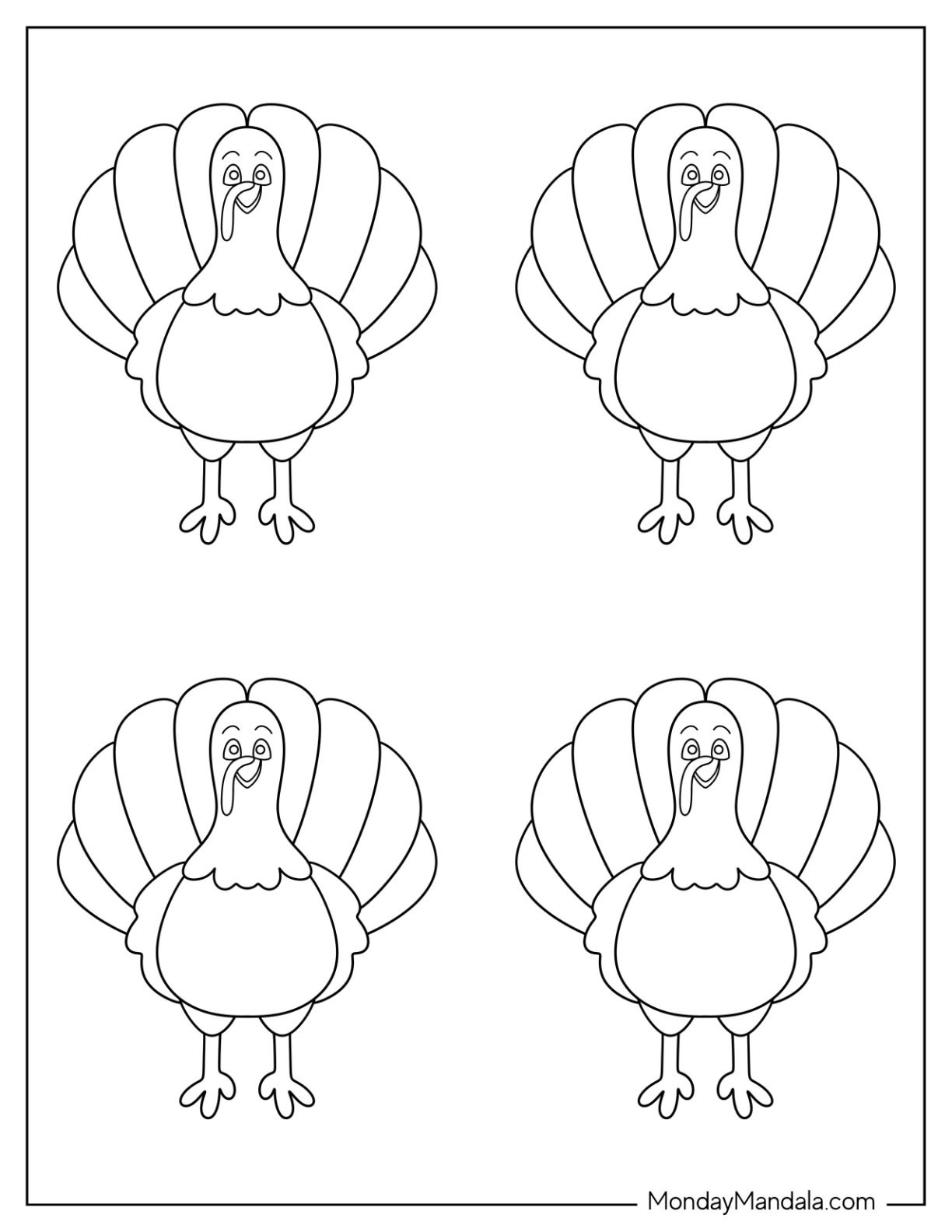 62 Turkey Templates Free PDF Printables 