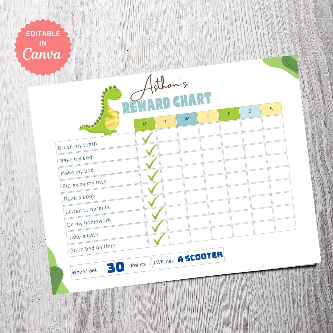 Printable Preschool Weekly7 Behavior Charts