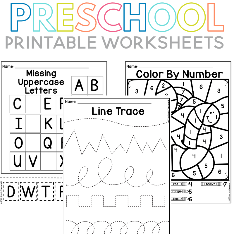 Printable Material For Preschool