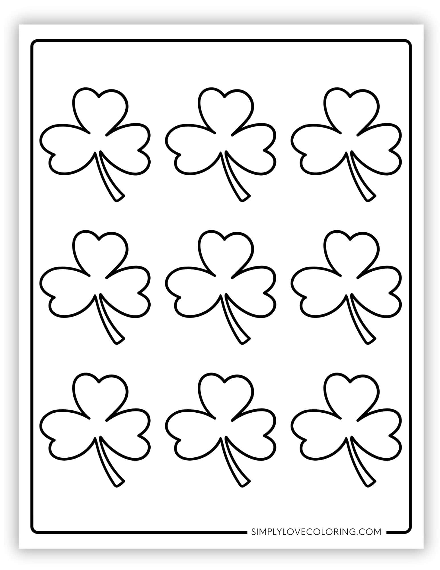 96 Shamrock Template Printables Free PDF Downloads Simply Love Coloring