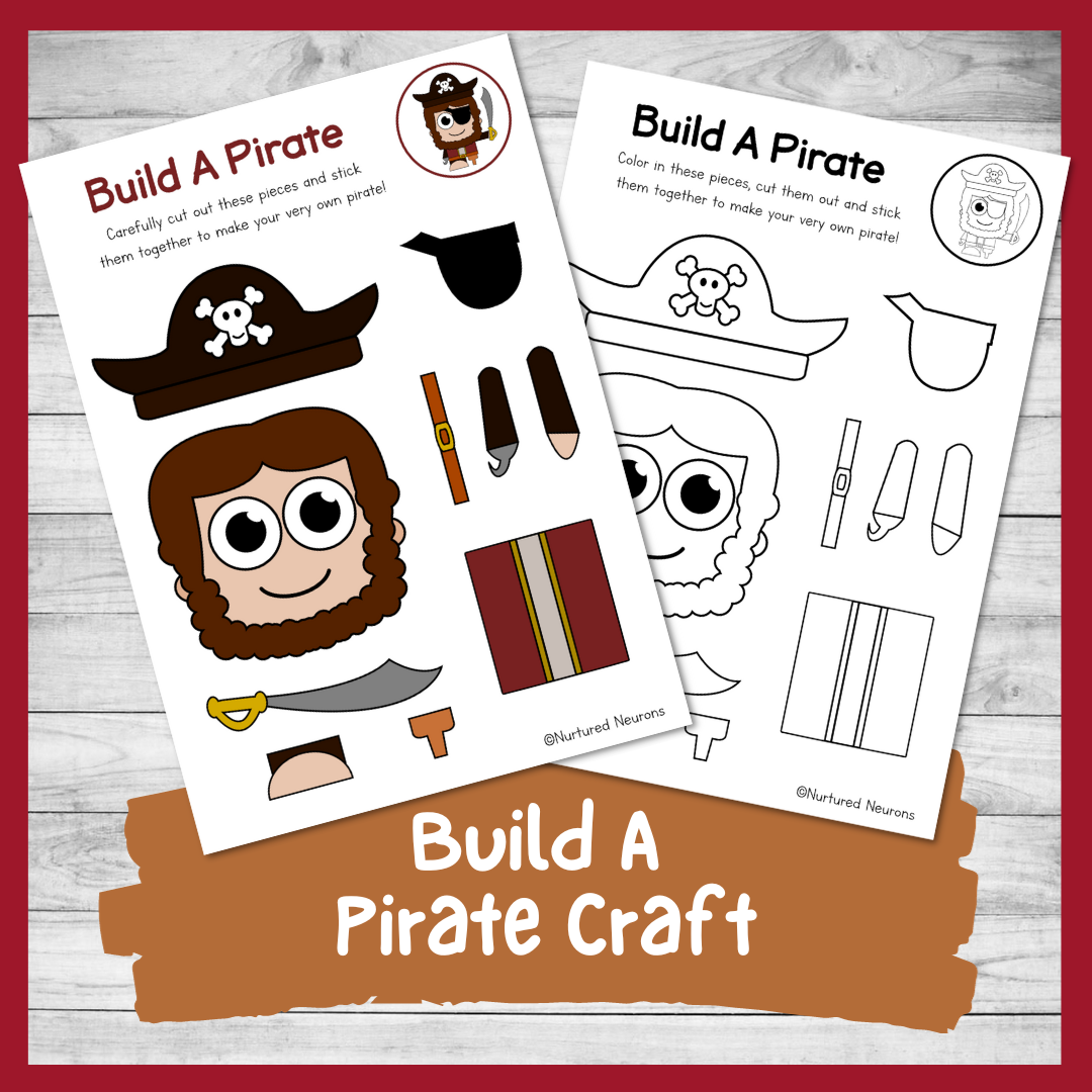 A Swashbuckling Build A Pirate Craft Printable PDF Nurtured 