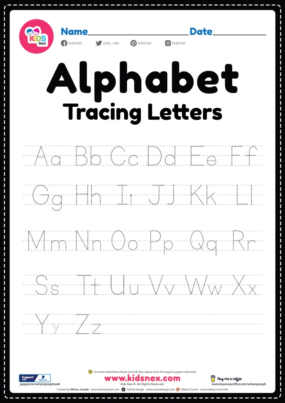 Free Printable Alphabet Worksheets Preschool