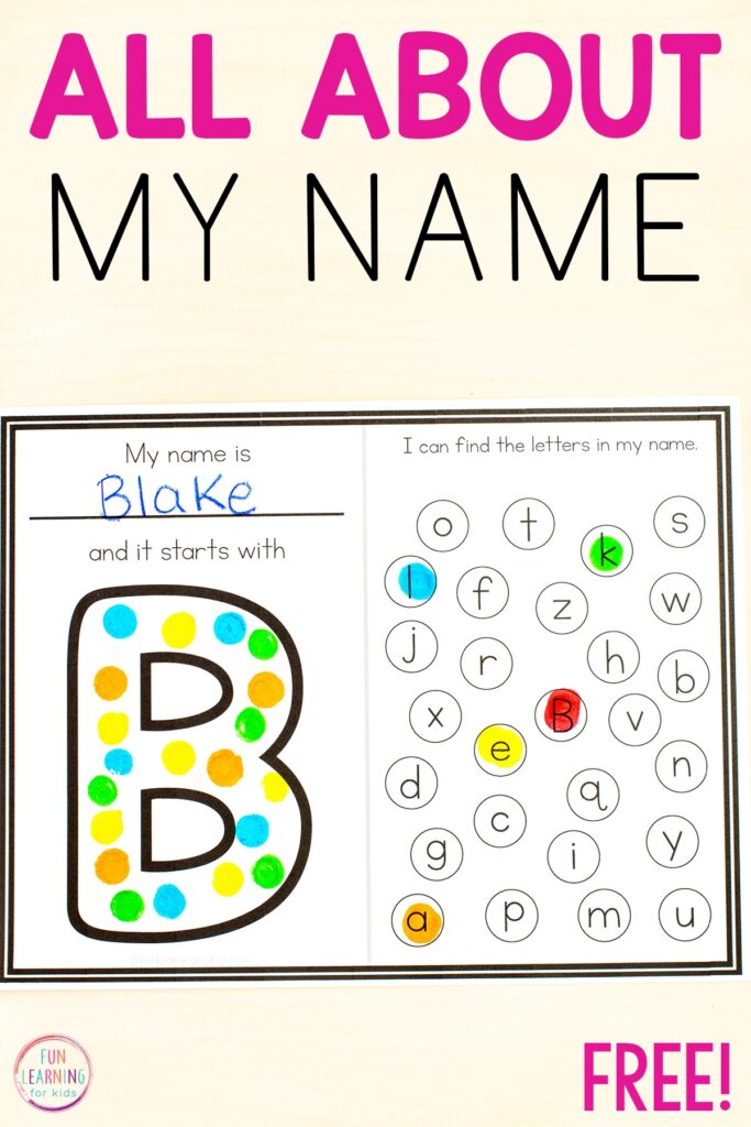 Printable Name Practice For Preschoolers - Printable Preschool Worksheets