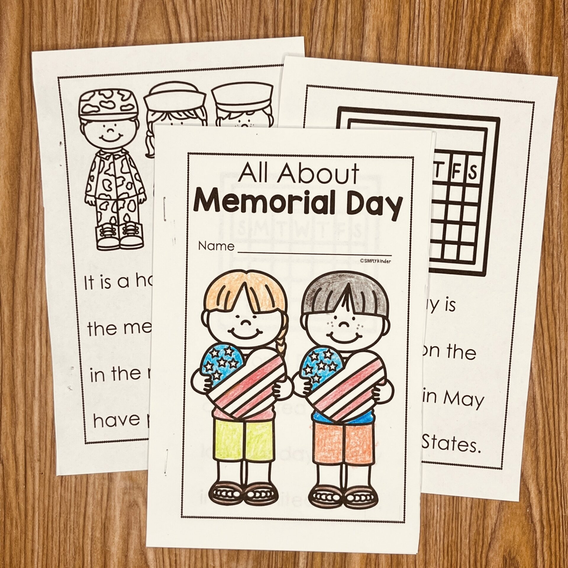All About Memorial Day Free Easy Reader Simply Kinder