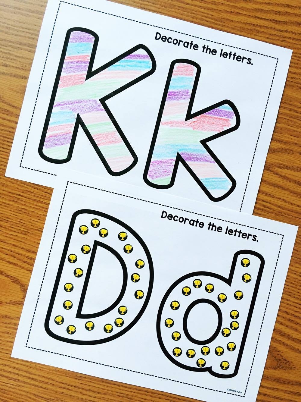Alphabet Crafts U0026 Printables Notebooks Simply Kinder Worksheets Library