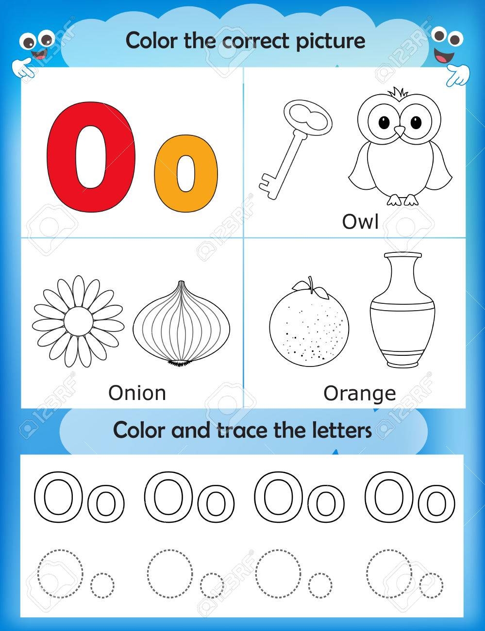 Alphabet Learning Letters U0026 Coloring Graphics Printable Worksheet 