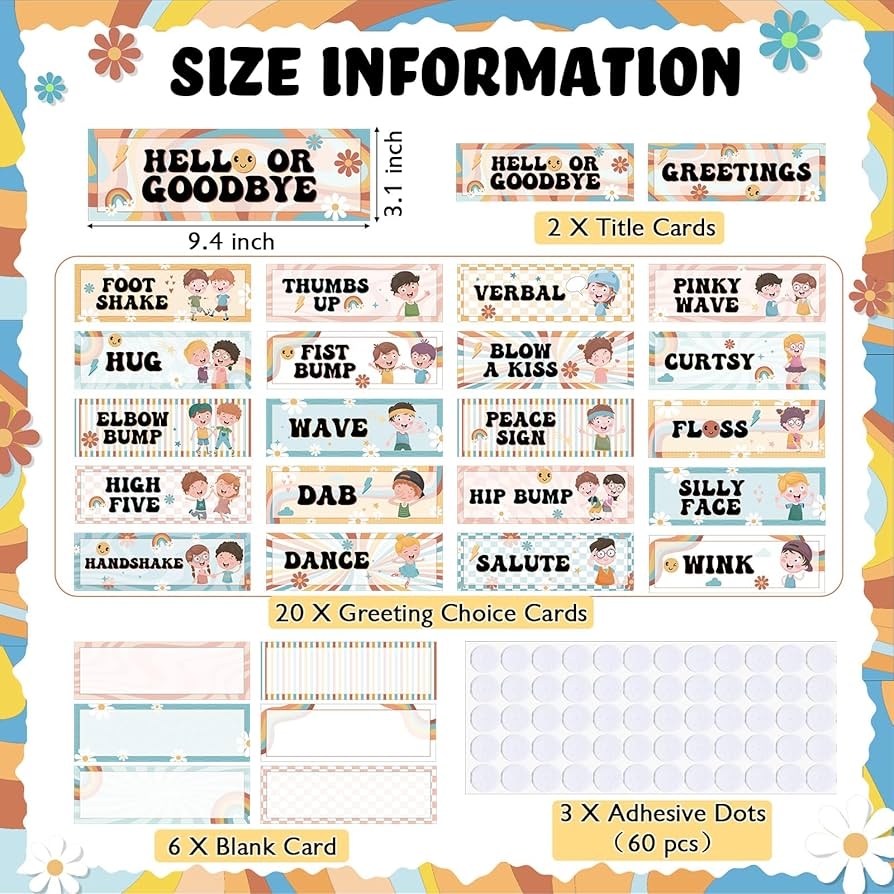 Printable Preschool Greeting Choices