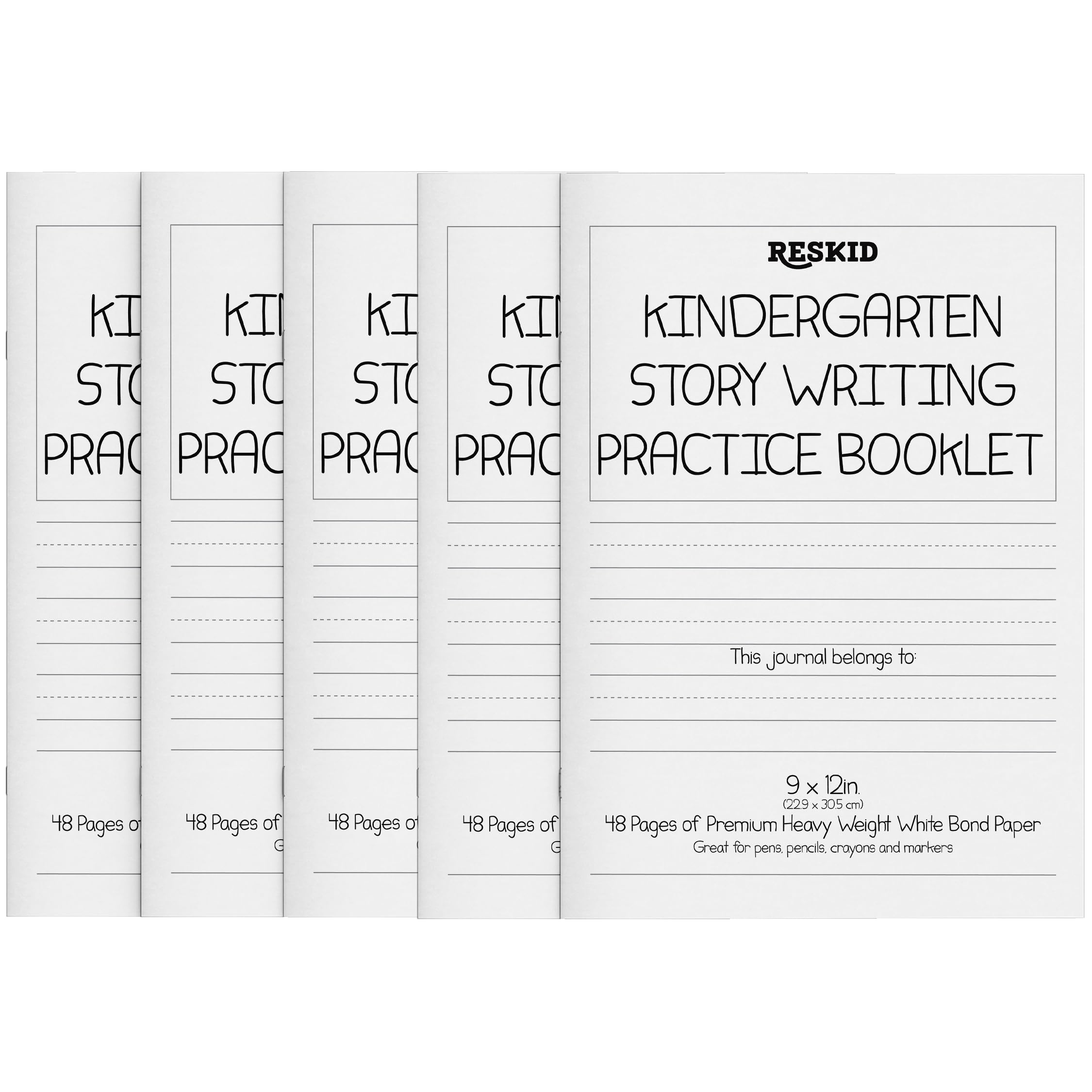 Amazon Reskid 5 Pack Of 48 Page Kindergarten Story Writing 