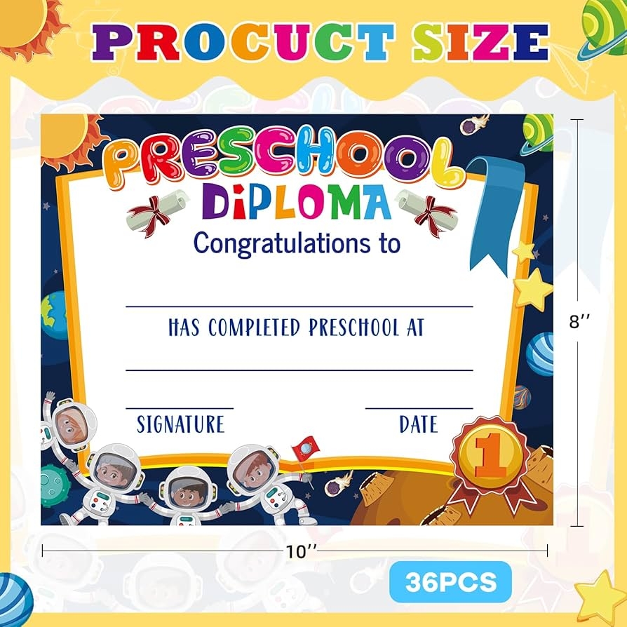 Printable Spanish Certificate For Preschool