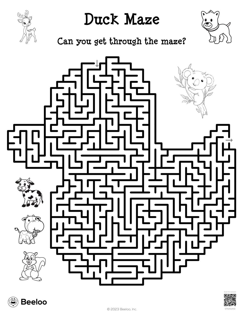 Printable Maze For Preschool