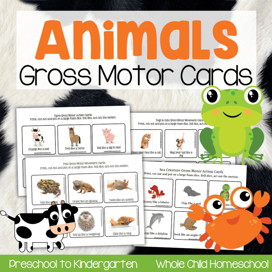 Printable Movement Cards For Preschoolers