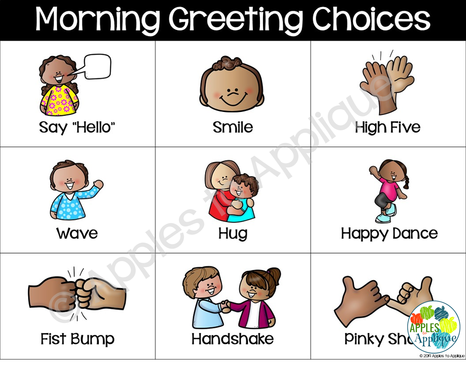 Apples To Applique Morning Greeting Choices