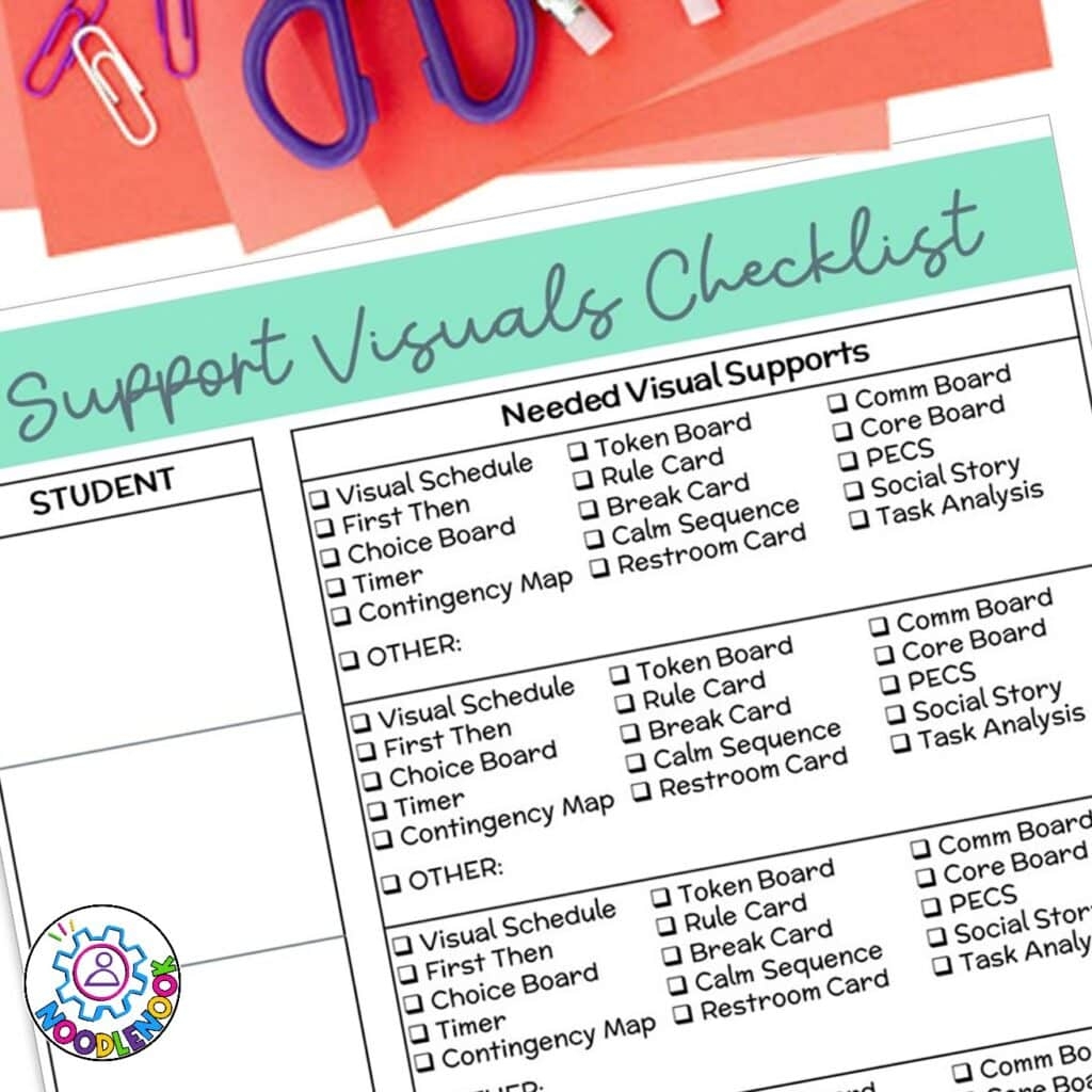 Autism Classroom Setup Checklist NoodleNook Net