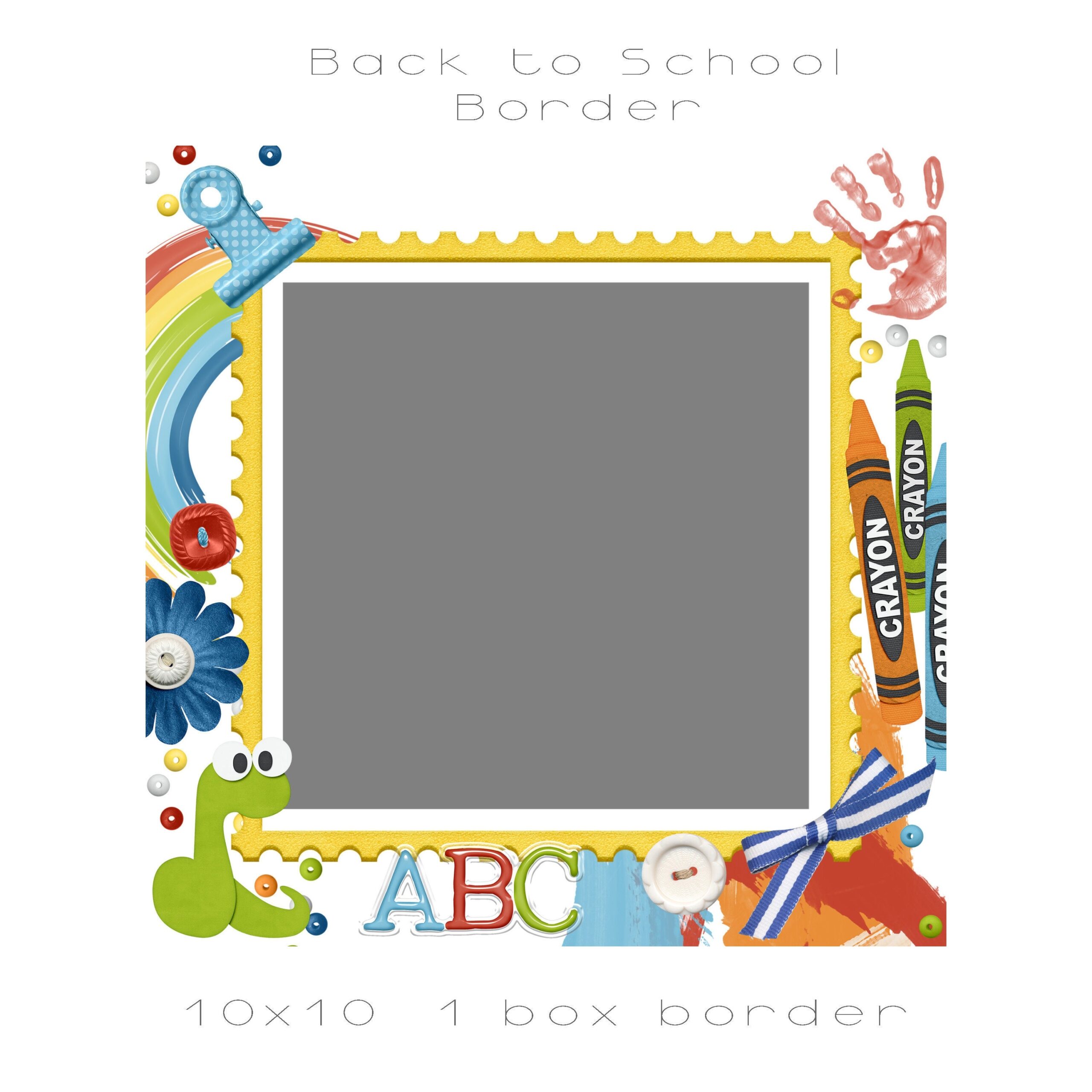 Back To School Border 1 Box Preschool Kindergarten 