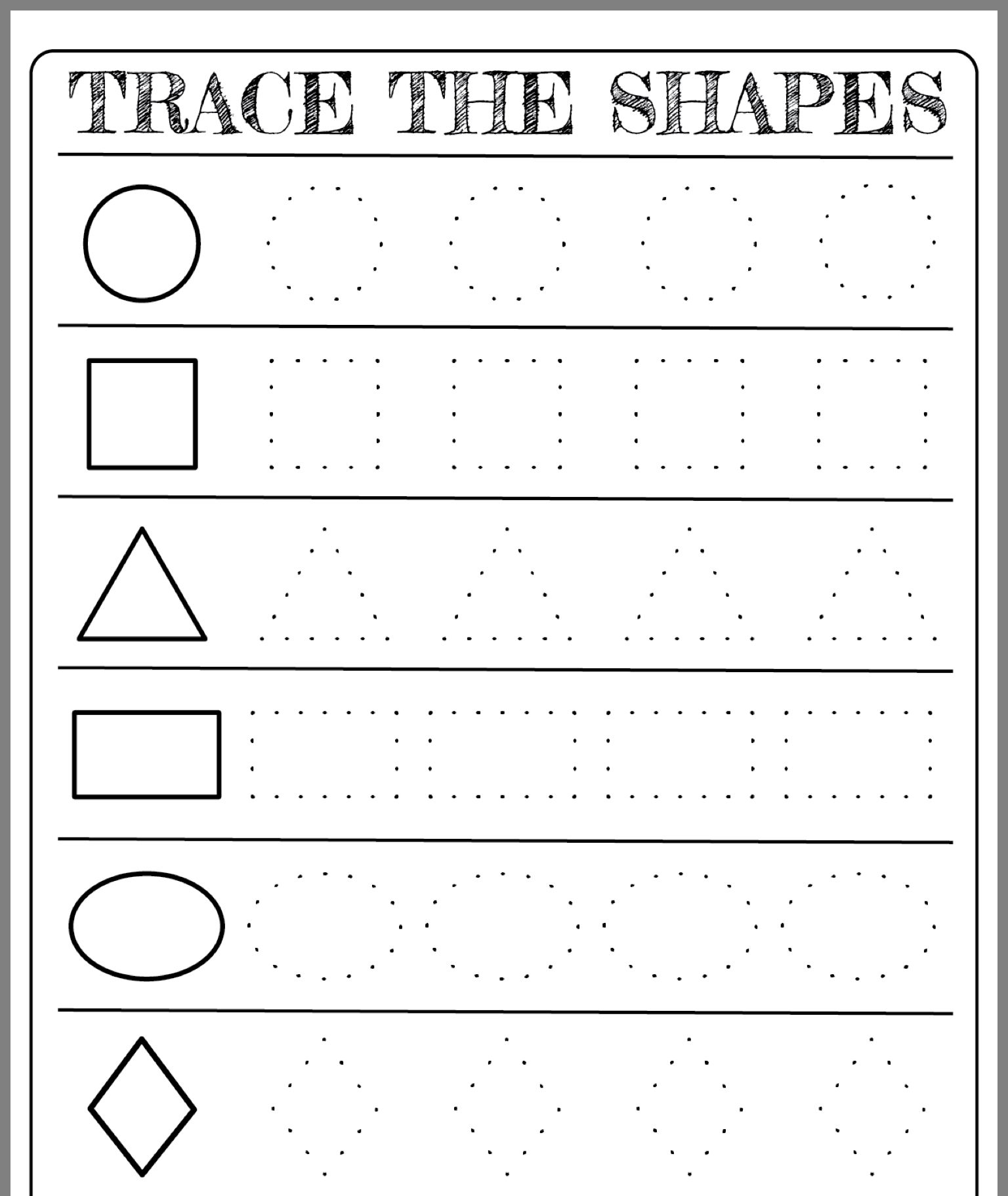 Printable Preschool Worksheets Age 3