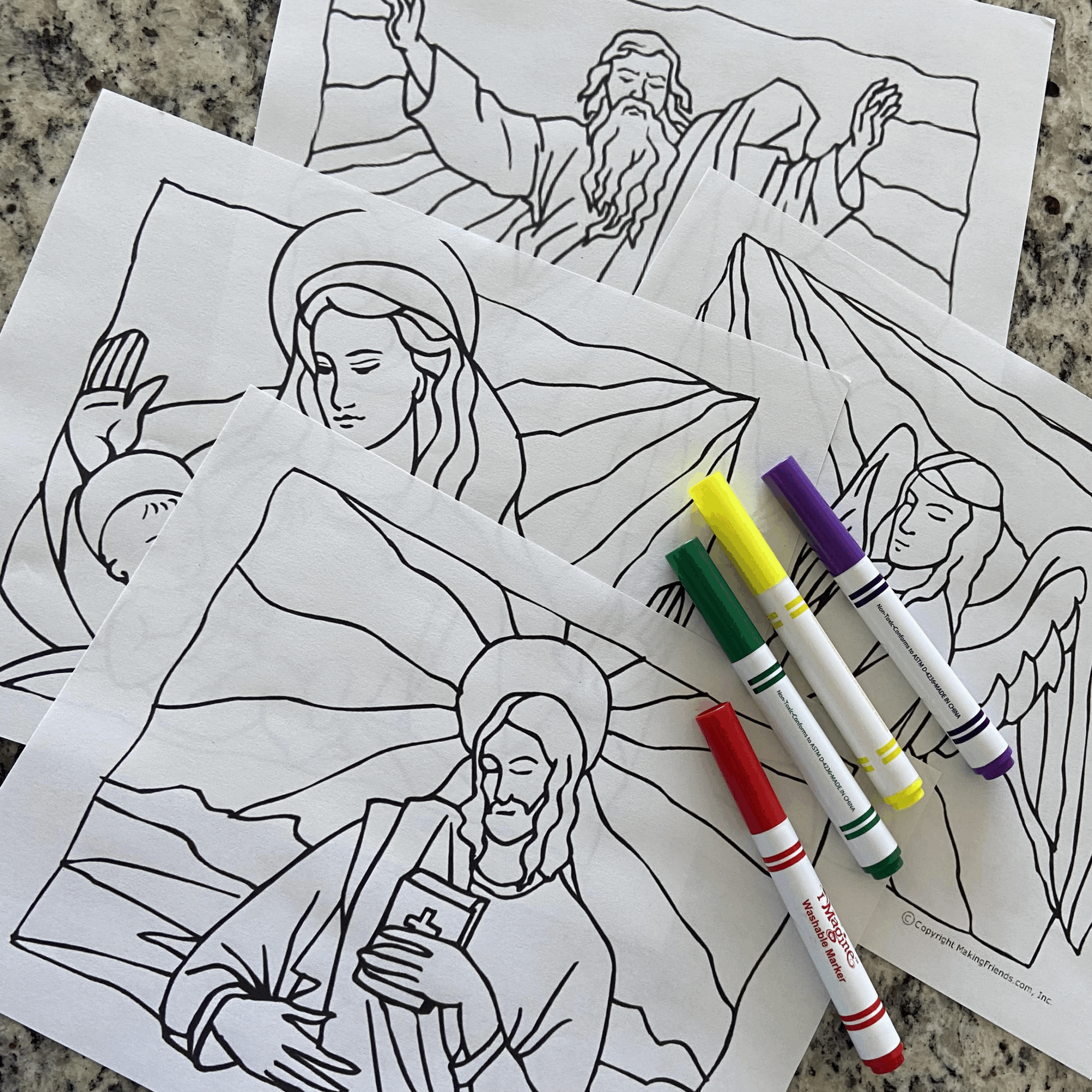 Printable Preschool Bible Coloring Pages