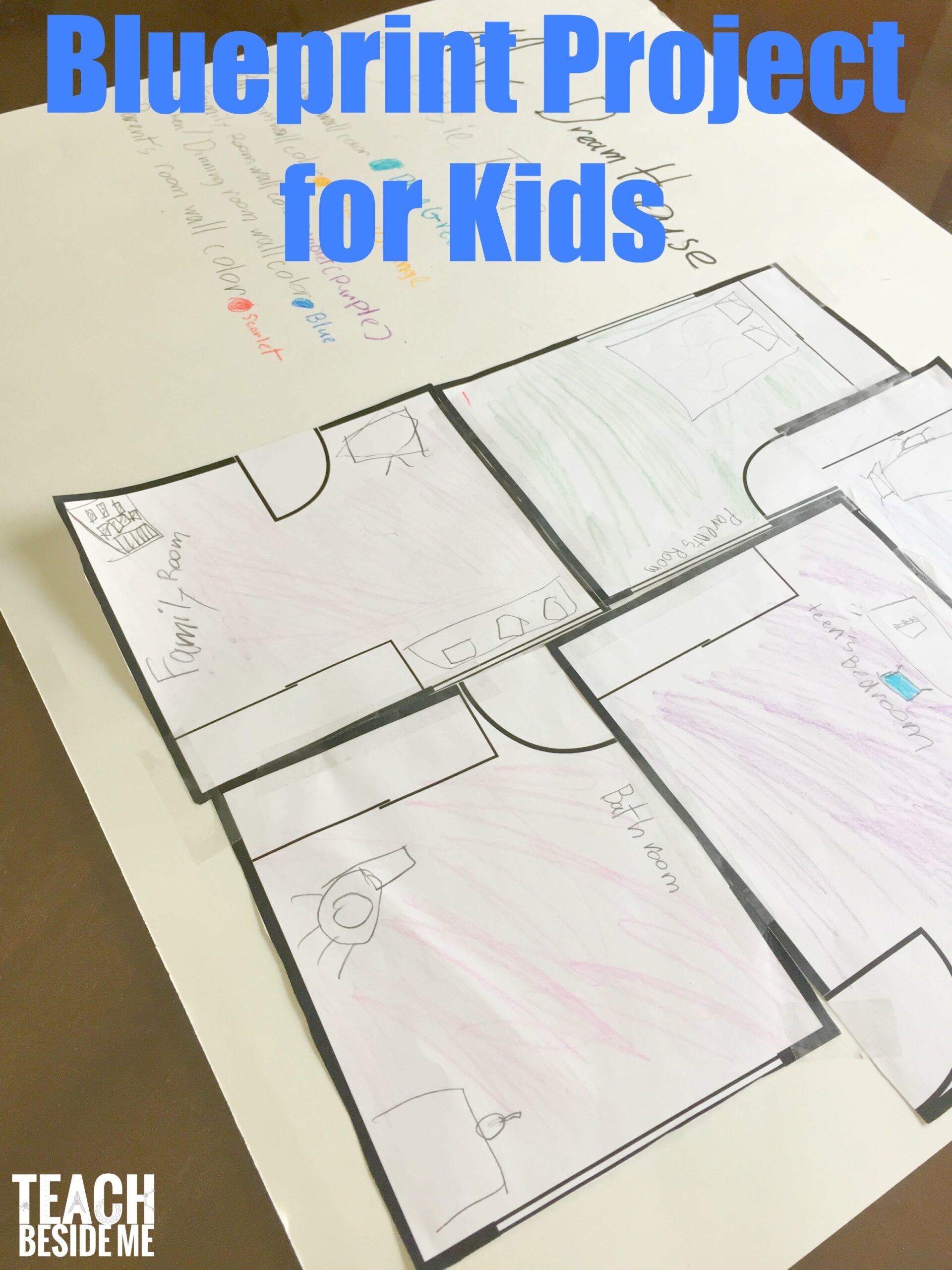 Blueprints And Architecture Activity For Kids Dream House Projects Teach Beside Me