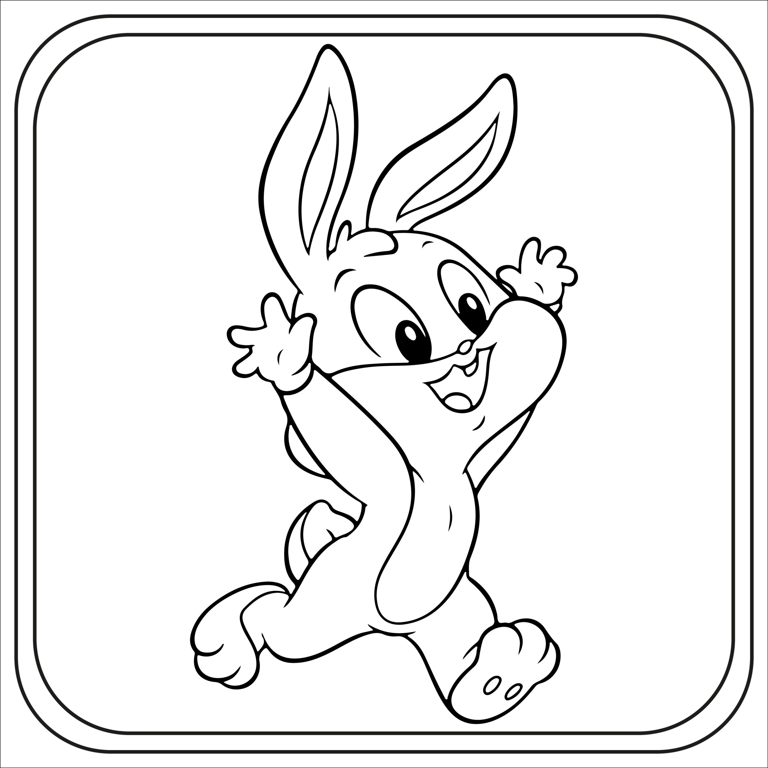 Printable Preschool Bunny Coloring Pages