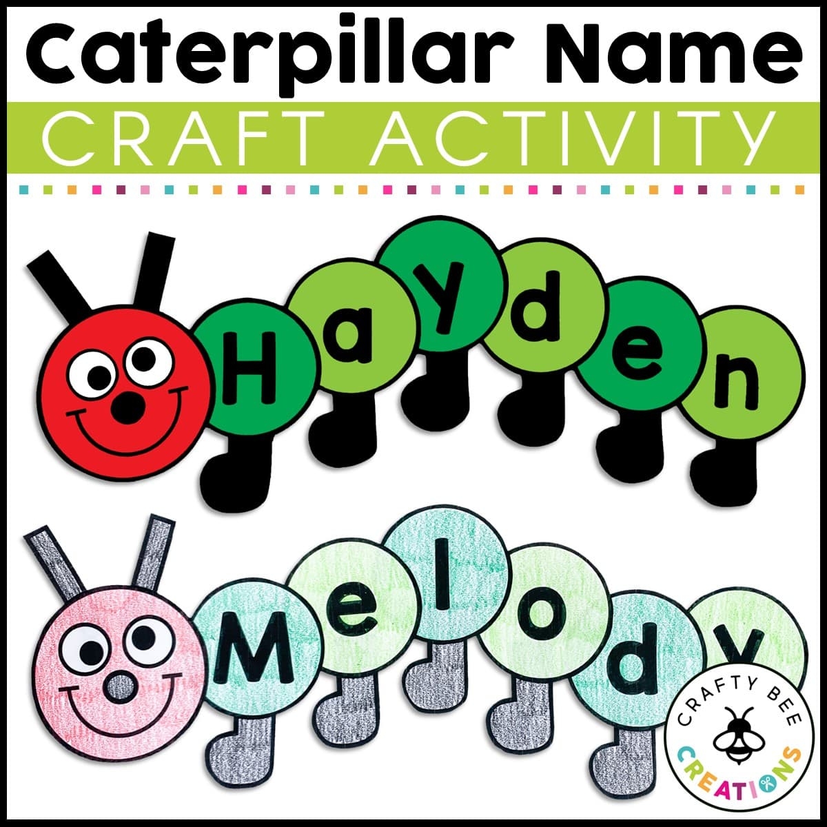 Printable Preschool Caterpillar Craft