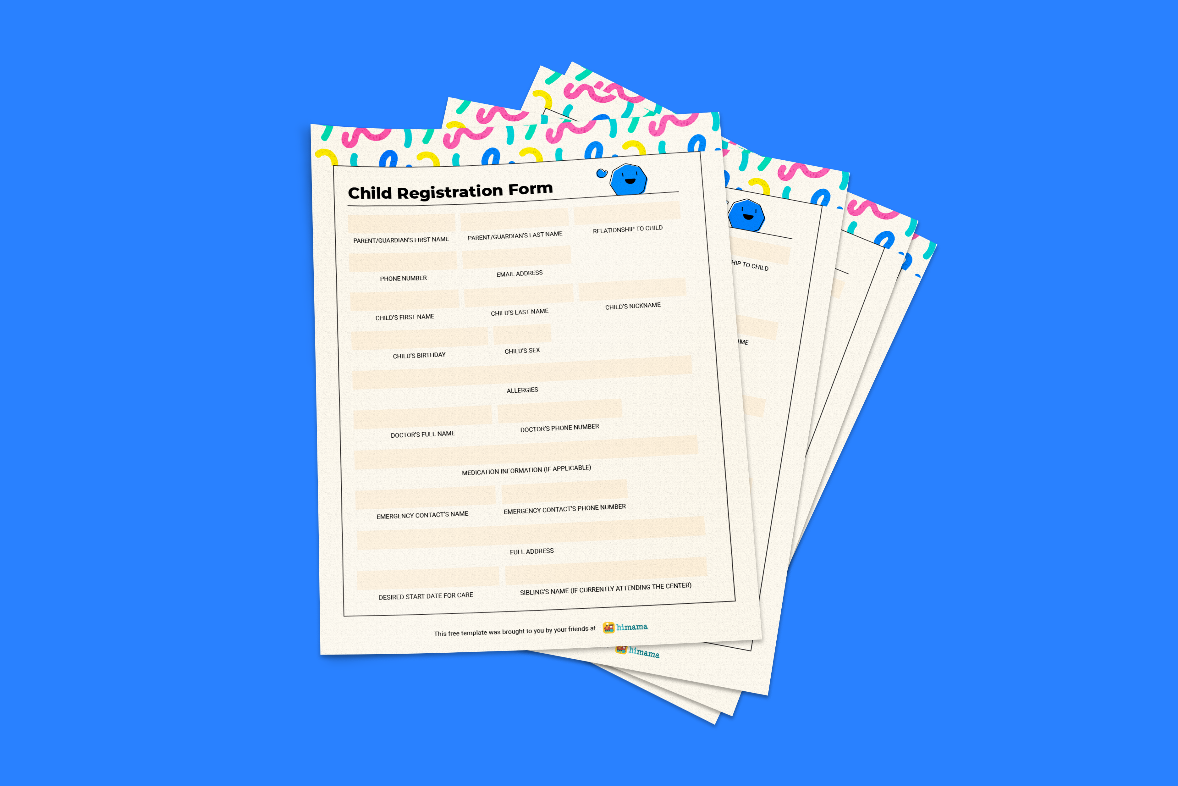 Printable Preschool Registration Form Template