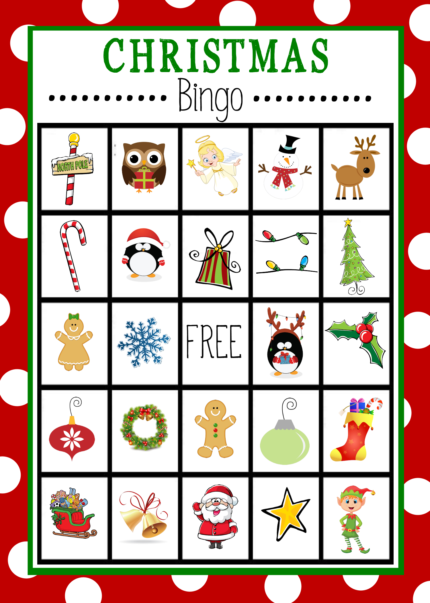 Printable Nativity Bingo For Preschoolers