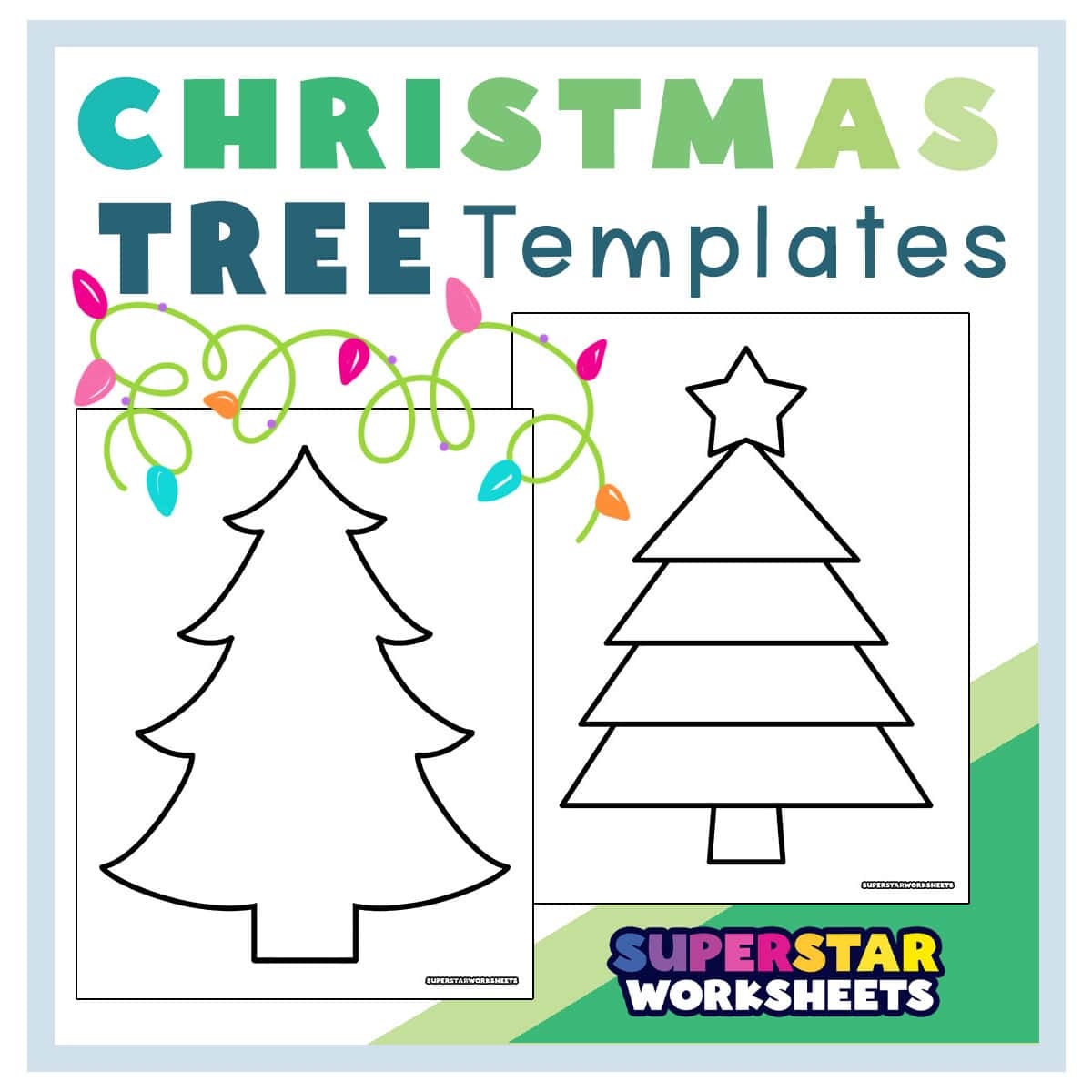 Printable Preschool Christmas Tree Project