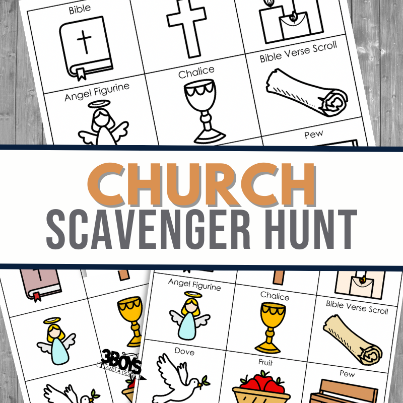Church Scavenger Hunt 3 Boys And A Dog
