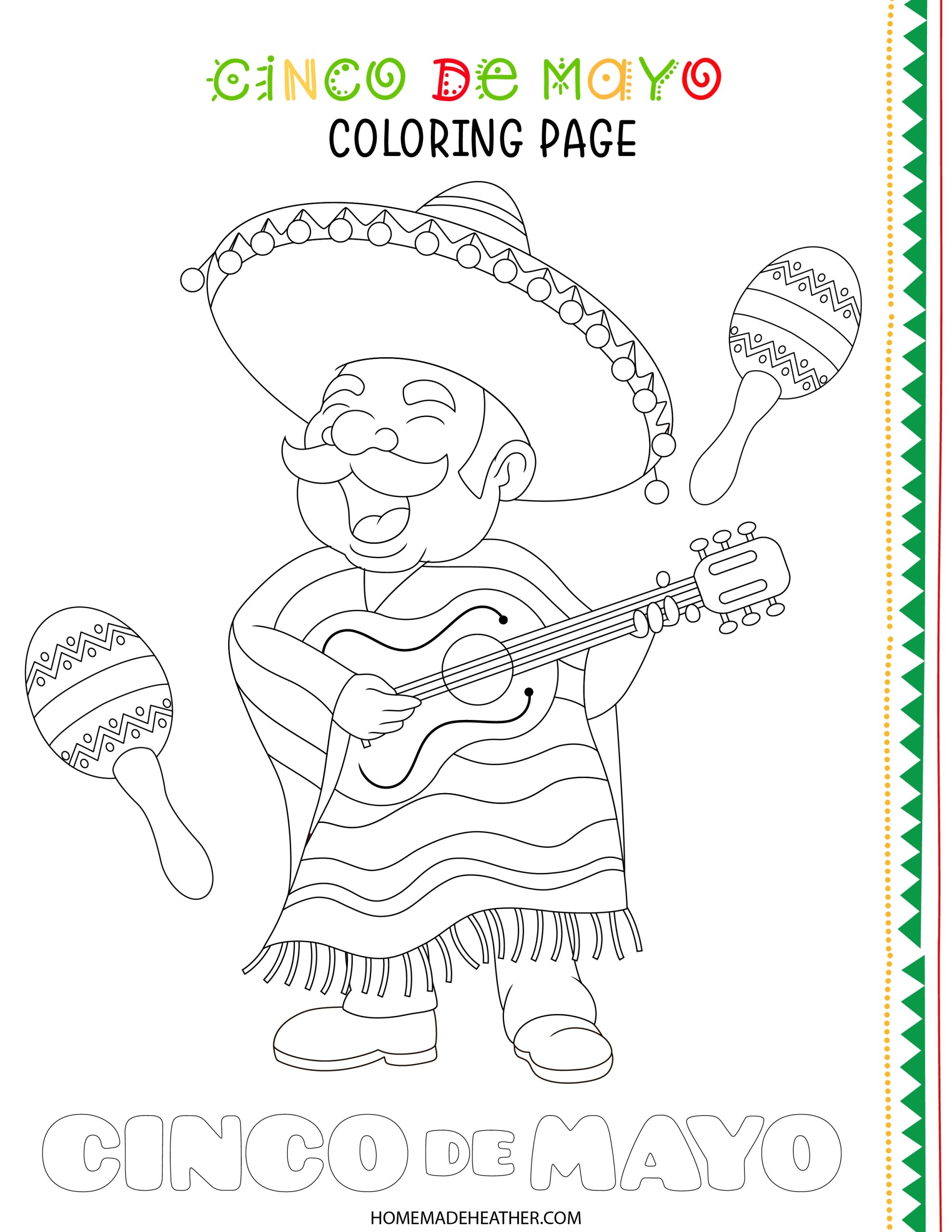 Cinco De Mayo Activity Printables Homemade Heather