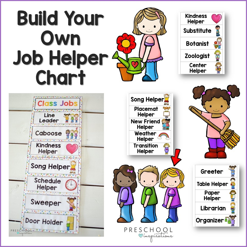 Printable Preschool Helper Chart Pictures
