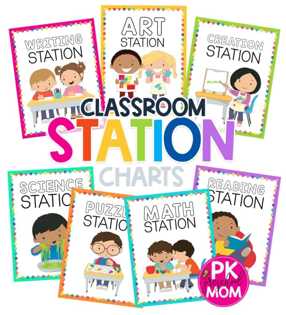 Classroom Labels Preschool Mom